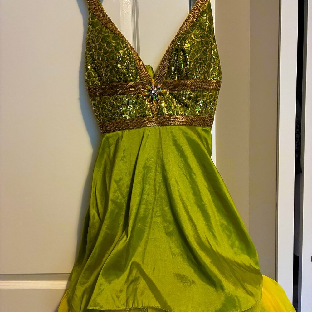 Beautiful green prom dress